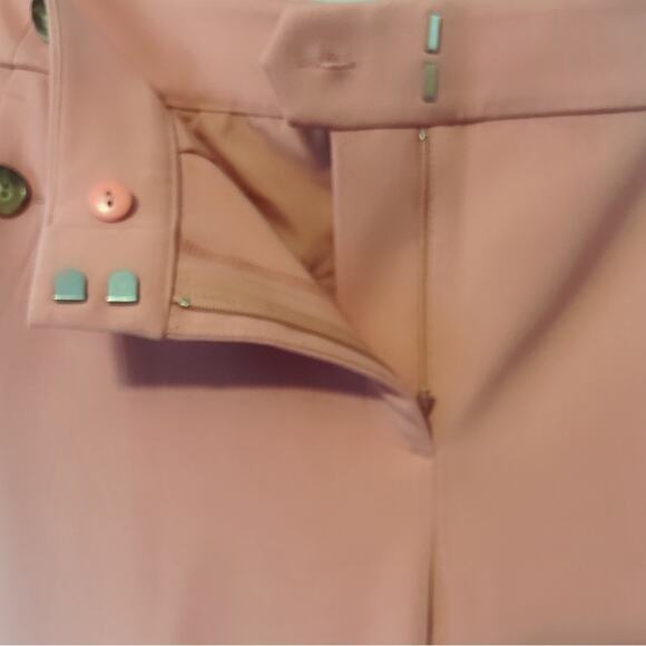 NWT Loft Pants Pink Size 10 Three Button High Rise Dress Trousers Pockets - Picture 4 of 7